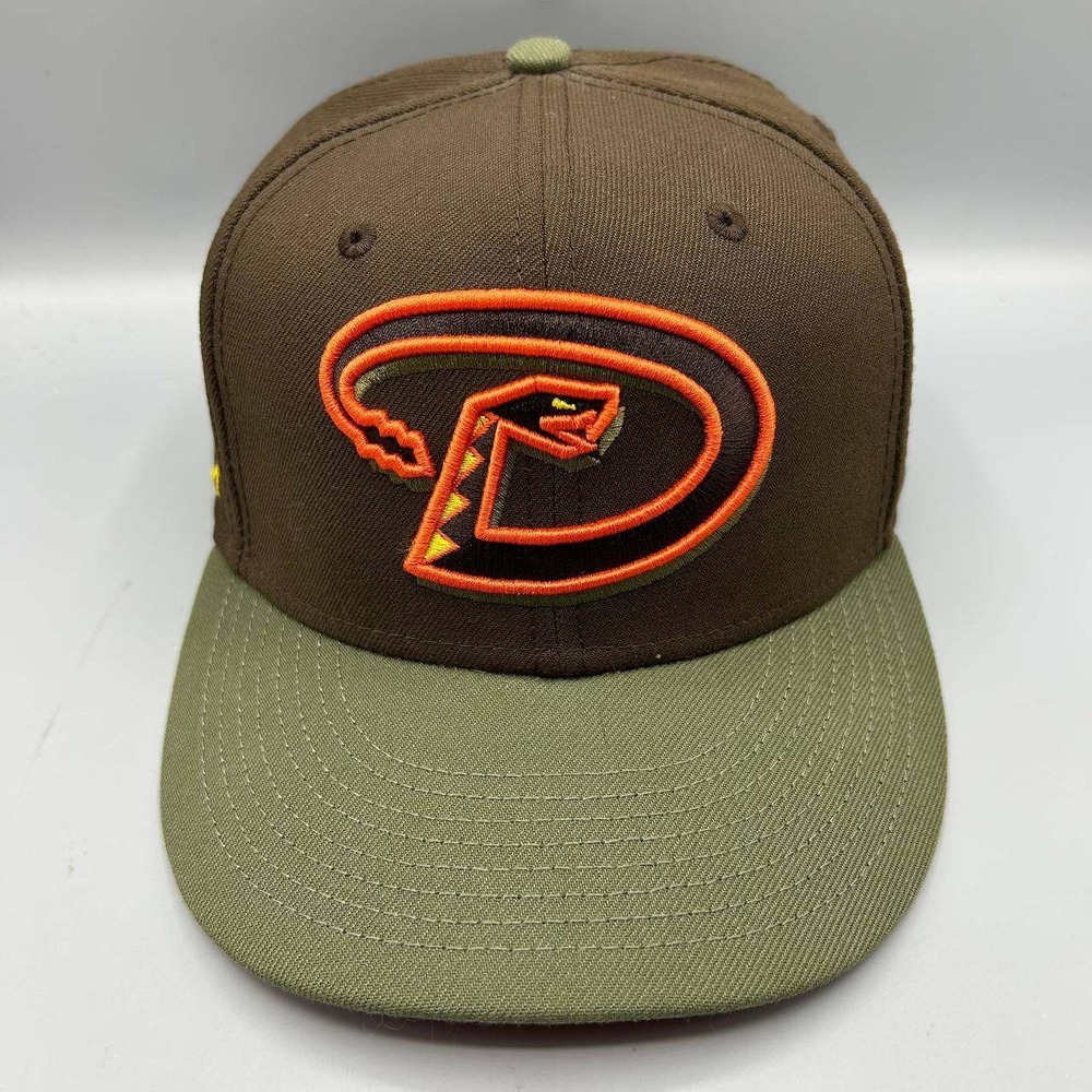 Arizona Diamondbacks MLB Hat Men 7 3/8 Brown Green 59Fifty New Era Fitted Cap